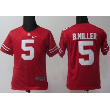 Ohio State Buckeyes #5 Braxton Miller Red Kids Jersey