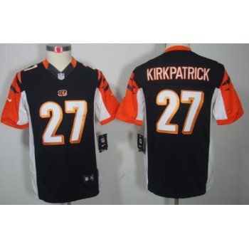 Nike Cincinnati Bengals #27 Dre Kirkpatrick Black Limited Kids Jersey
