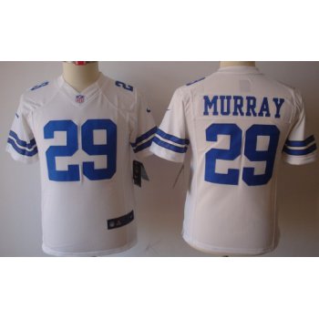 Nike Dallas Cowboys #29 DeMarco Murray White Limited Kids Jersey