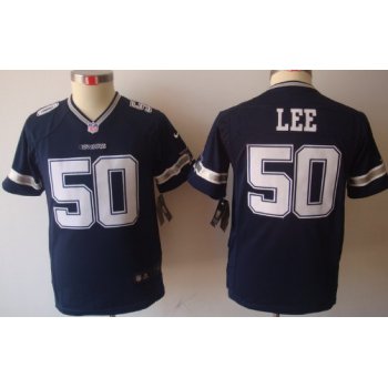Nike Dallas Cowboys #50 Sean Lee Blue Limited Kids Jersey