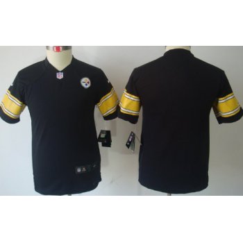 Nike Pittsburgh Steelers Blank Black Game Kids Jersey