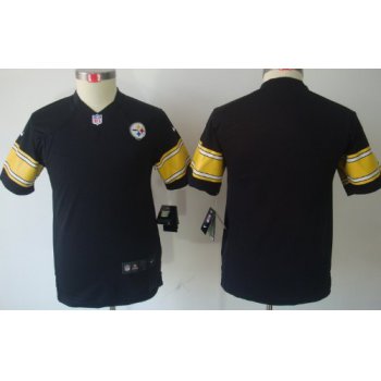 Nike Pittsburgh Steelers Blank Black Limited Kids Jersey