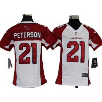 Nike Arizona Cardinals #21 Patrick Peterson White Game Kids Jersey