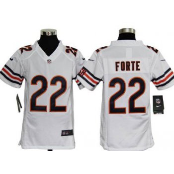 Nike Chicago Bears #22 Matt Forte White Game Kids Jersey
