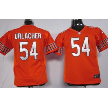 Nike Chicago Bears #54 Brian Urlacher Orange Game Kids Jersey