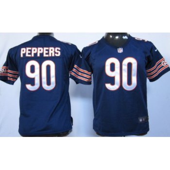 Nike Chicago Bears #90 Julius Peppers Blue Game Kids Jersey