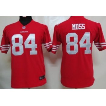Nike San Francisco 49ers #84 Randy Moss Red Game Kids Jersey