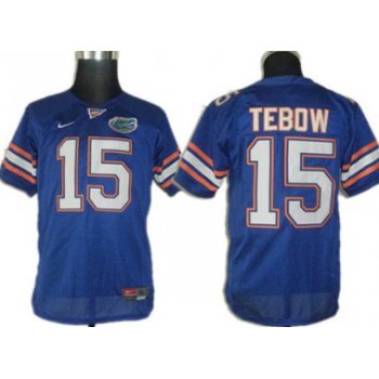 Florida Gators #15 Tebow Blue Kids Jersey