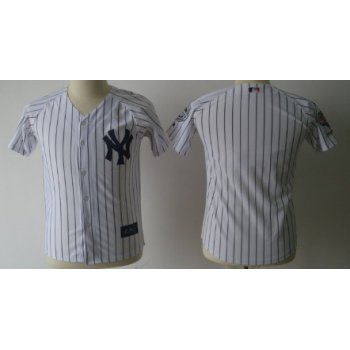 New York Yankees Blank White Kids Jersey