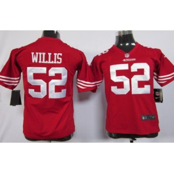 Nike San Francisco 49ers #52 Patrick Willis Red Game Kids Jersey