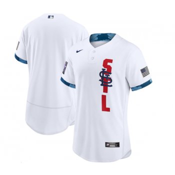Men's St. Louis Cardinals Blank 2021 White All-Star Flex Base Stitched MLB Jersey