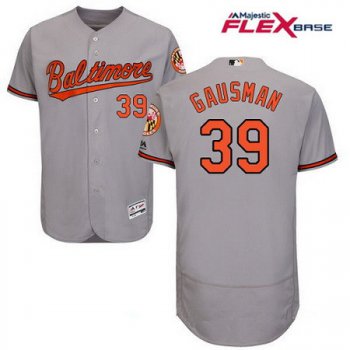 Men's Baltimore Orioles #39 Kevin Gausman Grey Flexbase Authentic Collection MLB Jersey