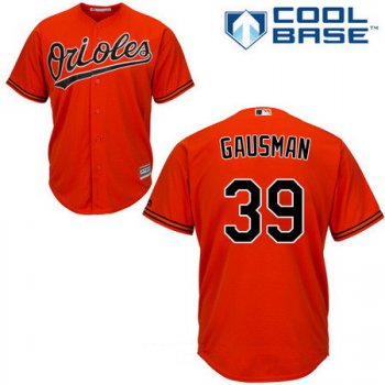 Men's Baltimore Orioles #39 Kevin Gausman Orange Alternate Stitched MLB Majestic Cool Base Jersey