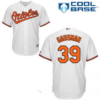 Men's Baltimore Orioles #39 Kevin Gausman White Home Stitched MLB Majestic Cool Base Jersey