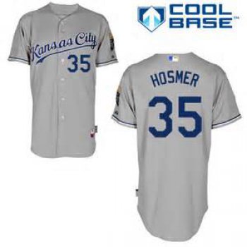 Kansas City Royals #35 Eric Hosmer Gray Jersey