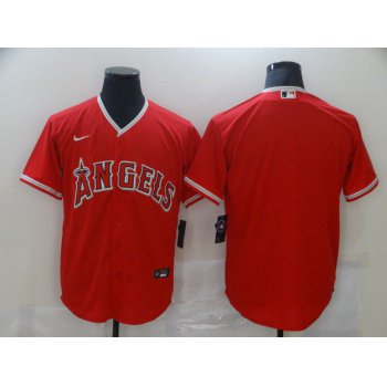 Men Los Angeles Angels Blank Red Game Nike MLB Jerseys