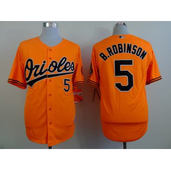Baltimore Orioles #5 Brooks Robinson Orange Cool Base Jersey