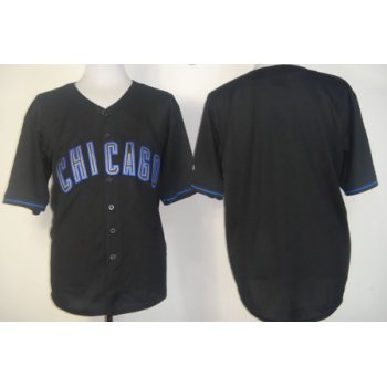 Chicago Cubs Blank Black Fashion Jersey