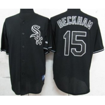 Chicago White Sox #15 Gordon Beckham Black Fashion Jersey