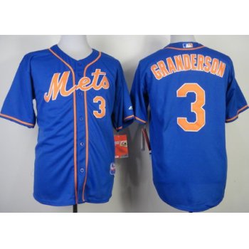 New York Mets #3 Curtis Granderson Blue Jersey