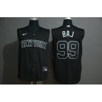 Men's New York Yankees #99 Aaron Judge Black 2020 Cool and Refreshing Sleeveless Fan Stitched MLB Nike Jersey
