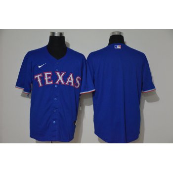 Men's Texas Rangers Blank Blue Stitched MLB Cool Base Nike Jersey