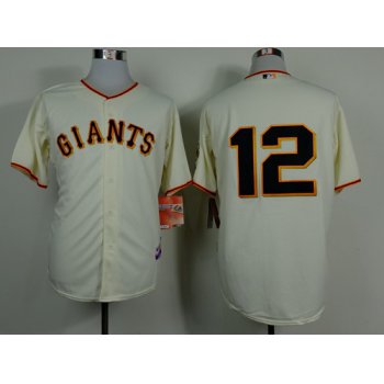 San Francisco Giants #12 Joe Panik Cream Jersey