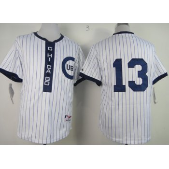 Chicago Cubs #13 Starlin Castro 1909 White Pullover Jersey