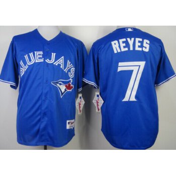 Toronto Blue Jays #7 Jose Reyes Blue Jersey