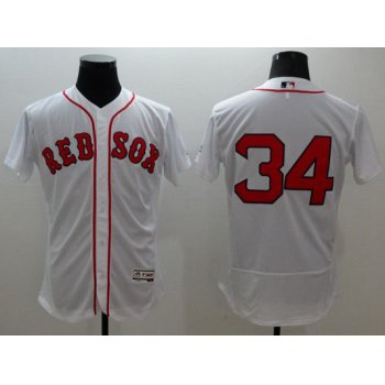 Men's Boston Red Sox #34 David Ortiz White Flexbase 2016 MLB Player Jersey