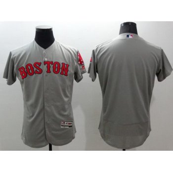 Men's Boston Red Sox Blank Gray Flexbase 2016 MLB Player Jersey