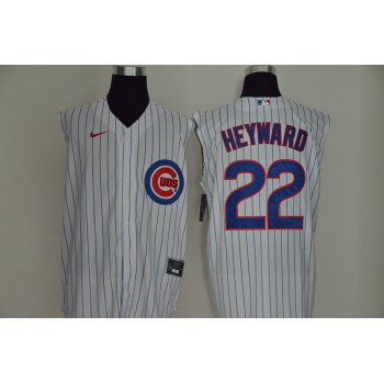 Men's Chicago Cubs #22 Jason Heyward White 2020 Cool and Refreshing Sleeveless Fan Stitched MLB Nike Jersey