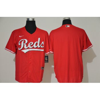 Men's Cincinnati Reds Blank Red Stitched MLB Cool Base Nike Jersey