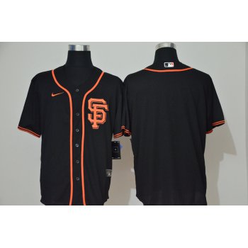 Men's San Francisco Giants Blank Black Stitched MLB Cool Base Nike Jersey
