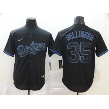Men's Los Angeles Dodgers #35 Cody Bellinger Lights Out Black Fashion Stitched MLB Cool Base Nike Jersey