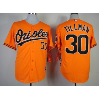 Baltimore Orioles #30 Chris Tillman Orange Jersey