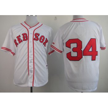 Boston Red Sox #34 David Ortiz 1936 White Jersey