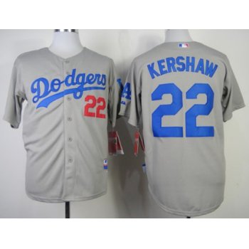 Los Angeles Dodgers #22 Clayton Kershaw 2014 Gray Jersey