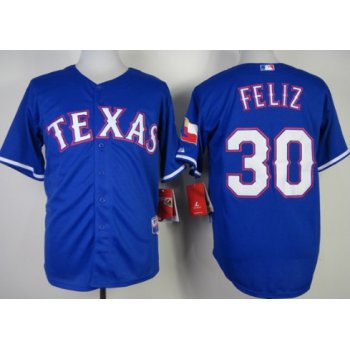 Texas Rangers #30 Neftali Feliz 2014 Blue Jersey