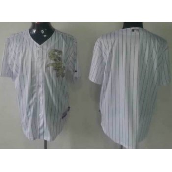 Chicago White Sox Blank White With Camo Jersey