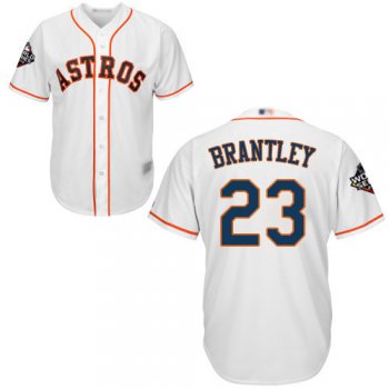 Astros #23 Michael Brantley White New Cool Base 2019 World Series Bound Stitched Baseball Jersey