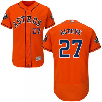 Astros #27 Jose Altuve Orange Flexbase Authentic Collection 2019 World Series Bound Stitched Baseball Jersey