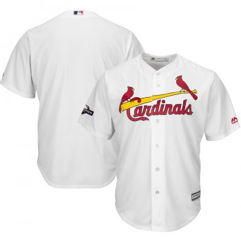 St. Louis Cardinals Majestic 2019 Postseason Official Cool Base Player White Jersey