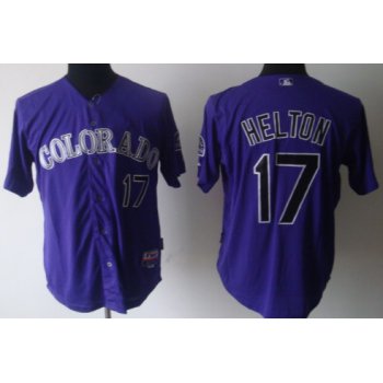 Colorado Rockies #17 Todd Helton Purple Jersey