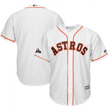 Houston Astros Majestic 2019 Postseason Official Cool Base Player White Jersey