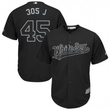 White Sox #45 Michael Jordan Black 305 J Players Weekend Cool Base Stitched Baseball Jersey