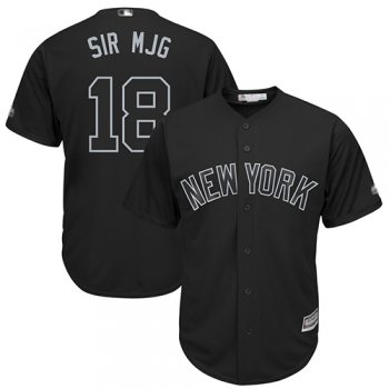 Yankees #18 Didi Gregorius Black Sir MJG Players Weekend Cool Base Stitched Baseball Jersey