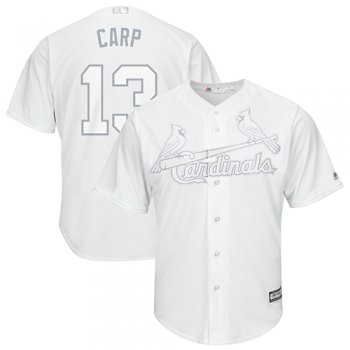 Cardinals #13 Matt Carpenter White Carp Players Weekend Cool Base Stitched Baseball Jersey
