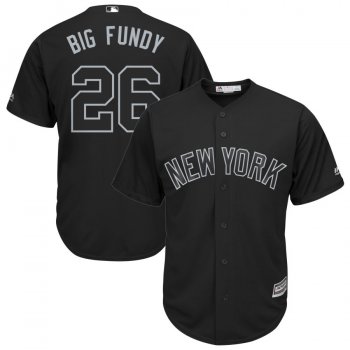 Men's New York Yankees 26 DJ LeMahieu Big Fundy Black 2019 Players' Weekend Player Jersey