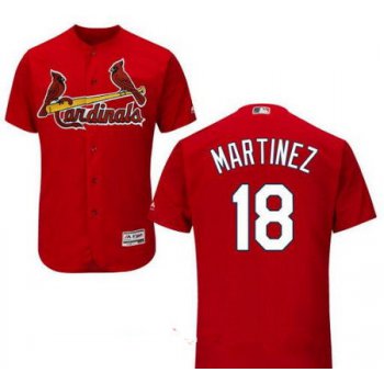 Men's St. Louis Cardinals #18 Carlos Martinez Red Stitched MLB Majestic Cool Base Jersey